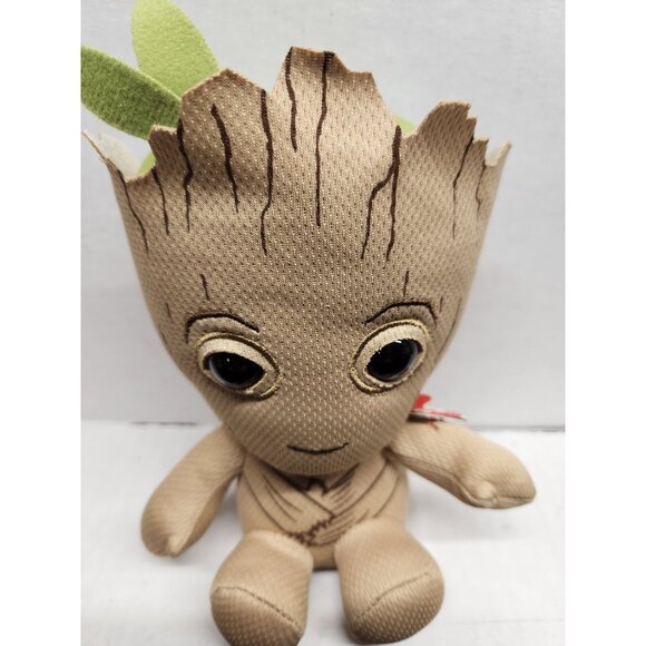 Baby Groot Plush Toy 6 Inches With Leaf Accent Soft Collectible Stuffed Figure - Picture 1 of 14